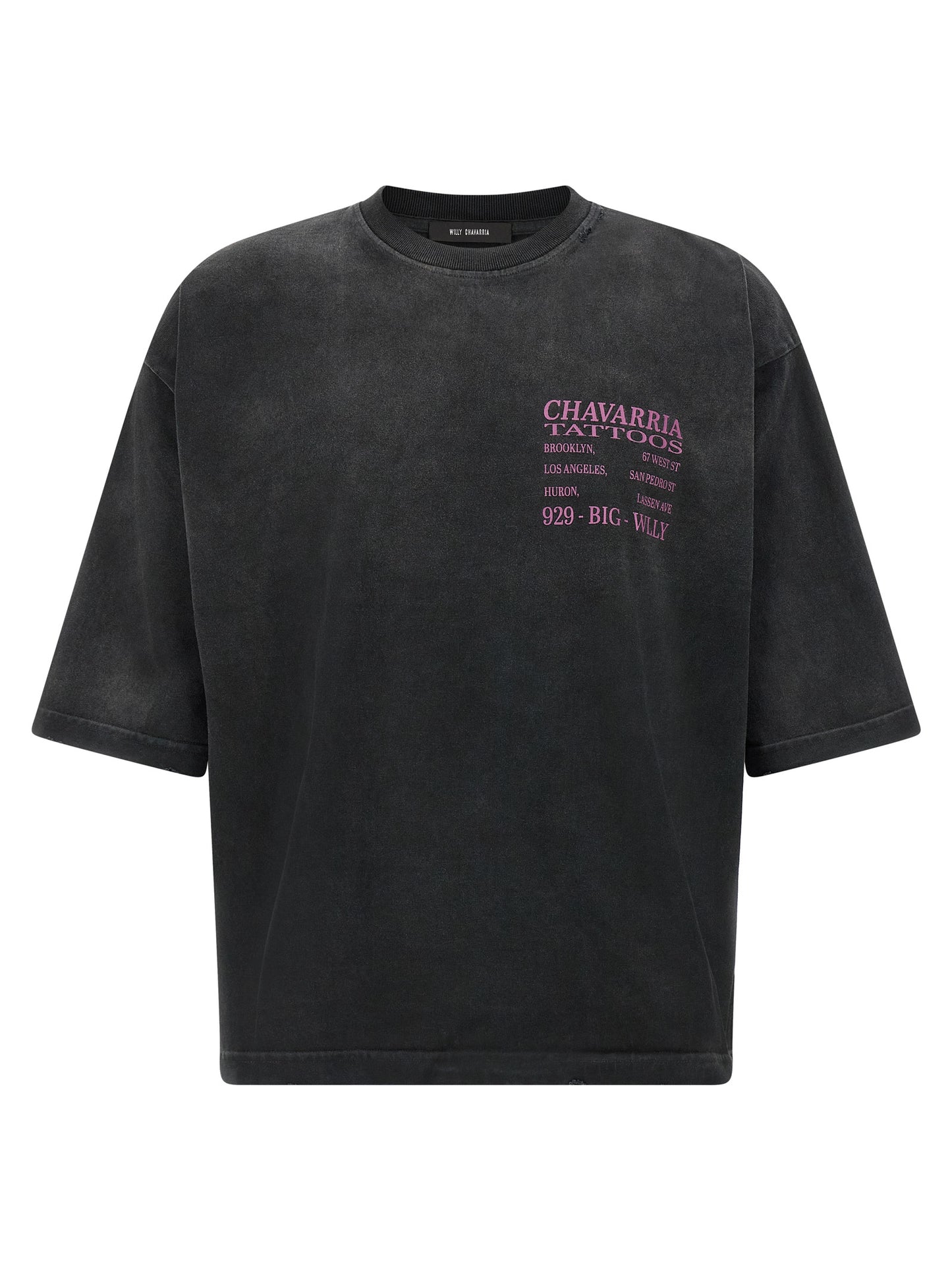 WILLY CHAVARRIA Black Cotton T-Shirt