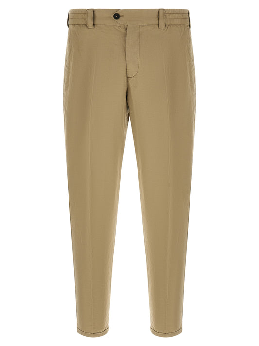 PT Torino Beige Linen Casual Pants