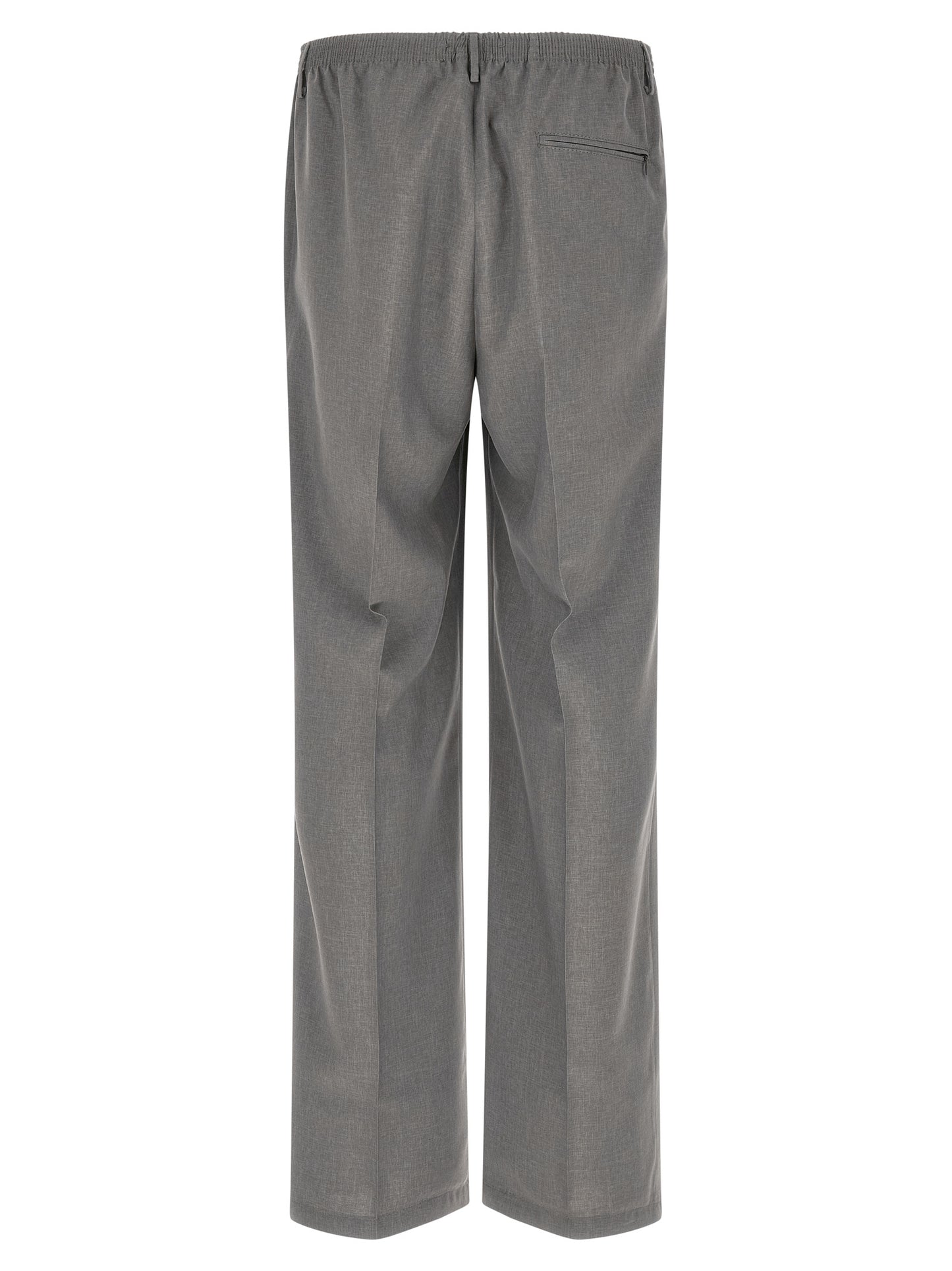 CELLAR DOOR Gray Polyester Casual Pants