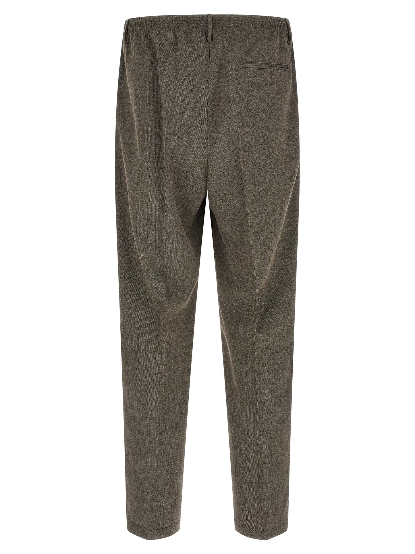 CELLAR DOOR Brown Virgin Wool Casual Pants