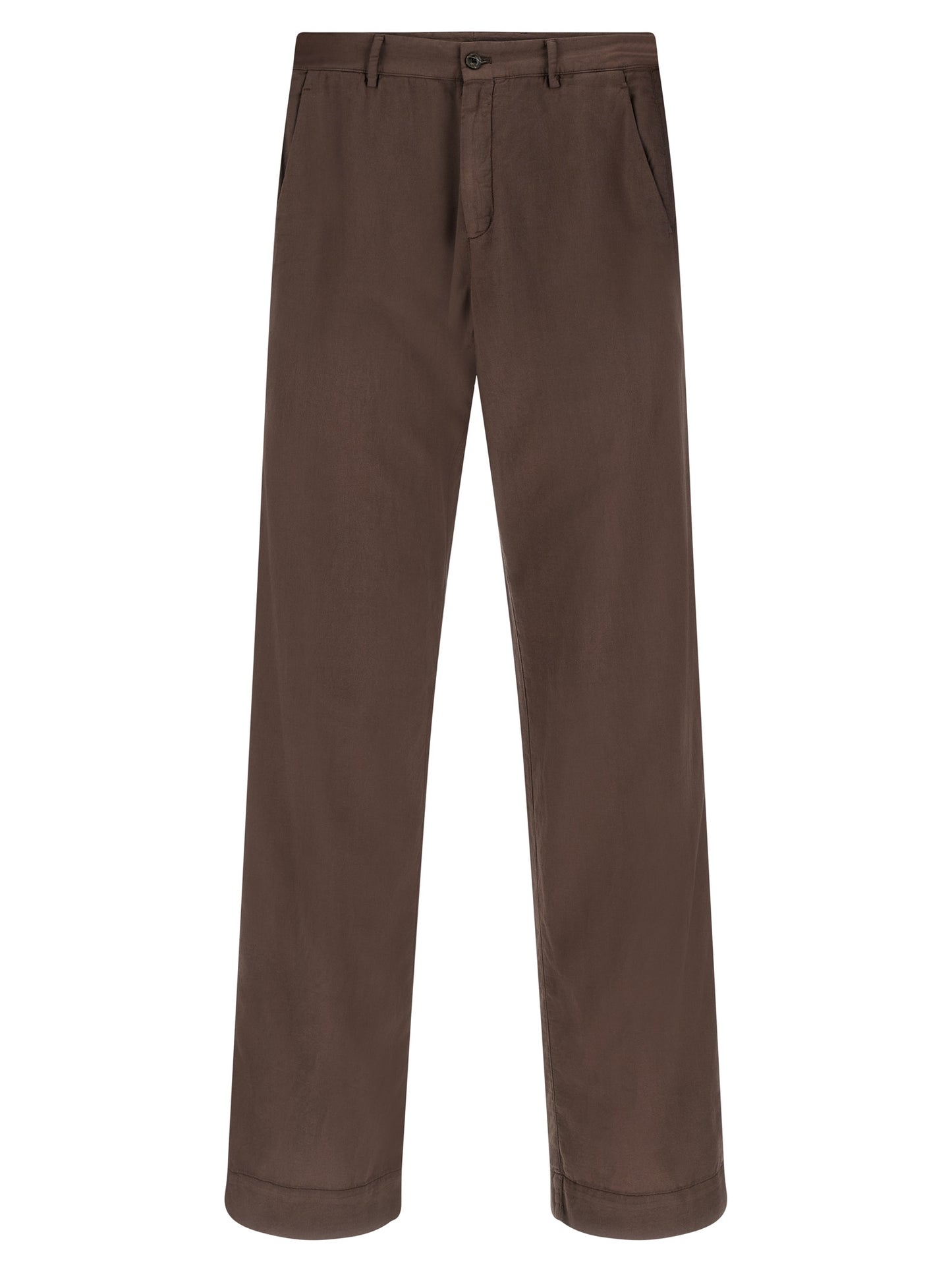 CELLAR DOOR Brown Cotton Casual Pants