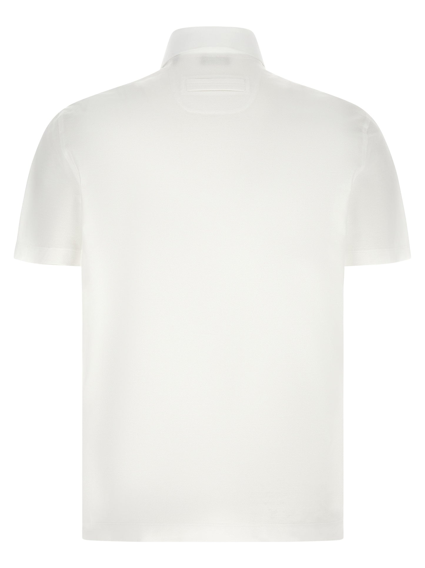 ZEGNA White Cotton Polo Shirt