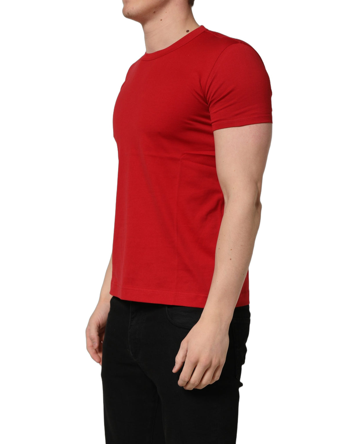Dolce & Gabbana T-shirt Girocollo in Cotone Rosso Goodluck 2023