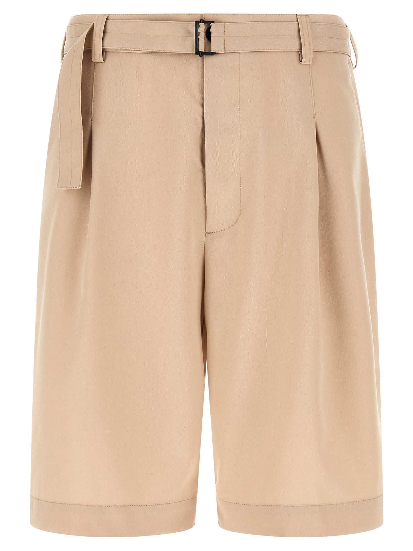 CELLAR DOOR Beige Polyester Bermuda Shorts