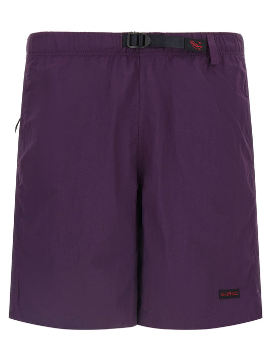 Gramicci Paarse Nylon Bermuda Shorts