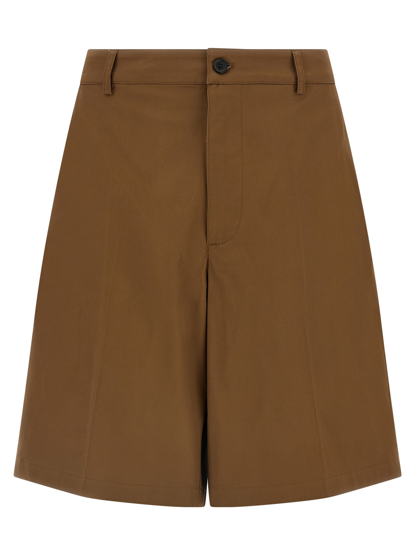 Department 5 Brown Cotton Bermuda Shorts