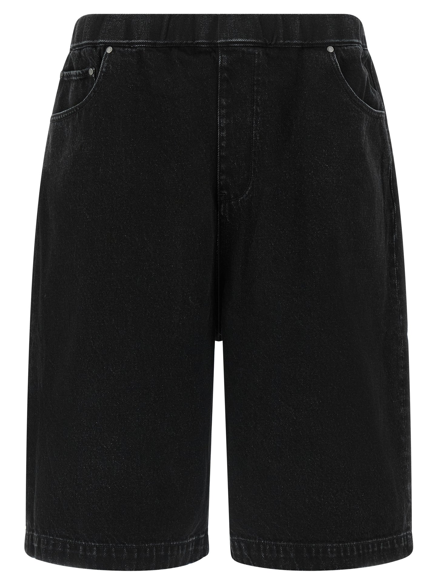 Entire Studios Black Cotton Bermuda Shorts