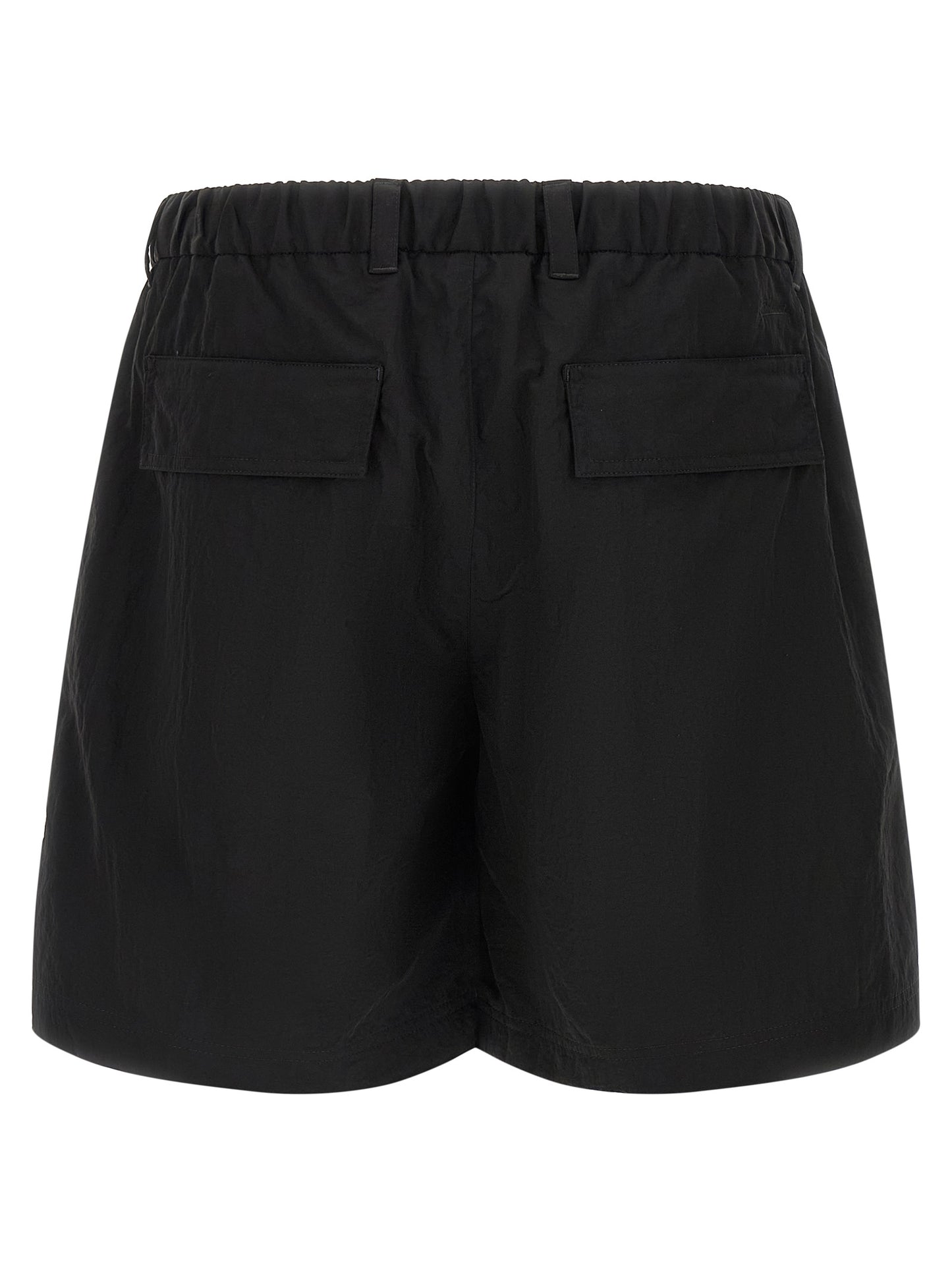 LAMINAR Black Polyamide Bermuda Shorts