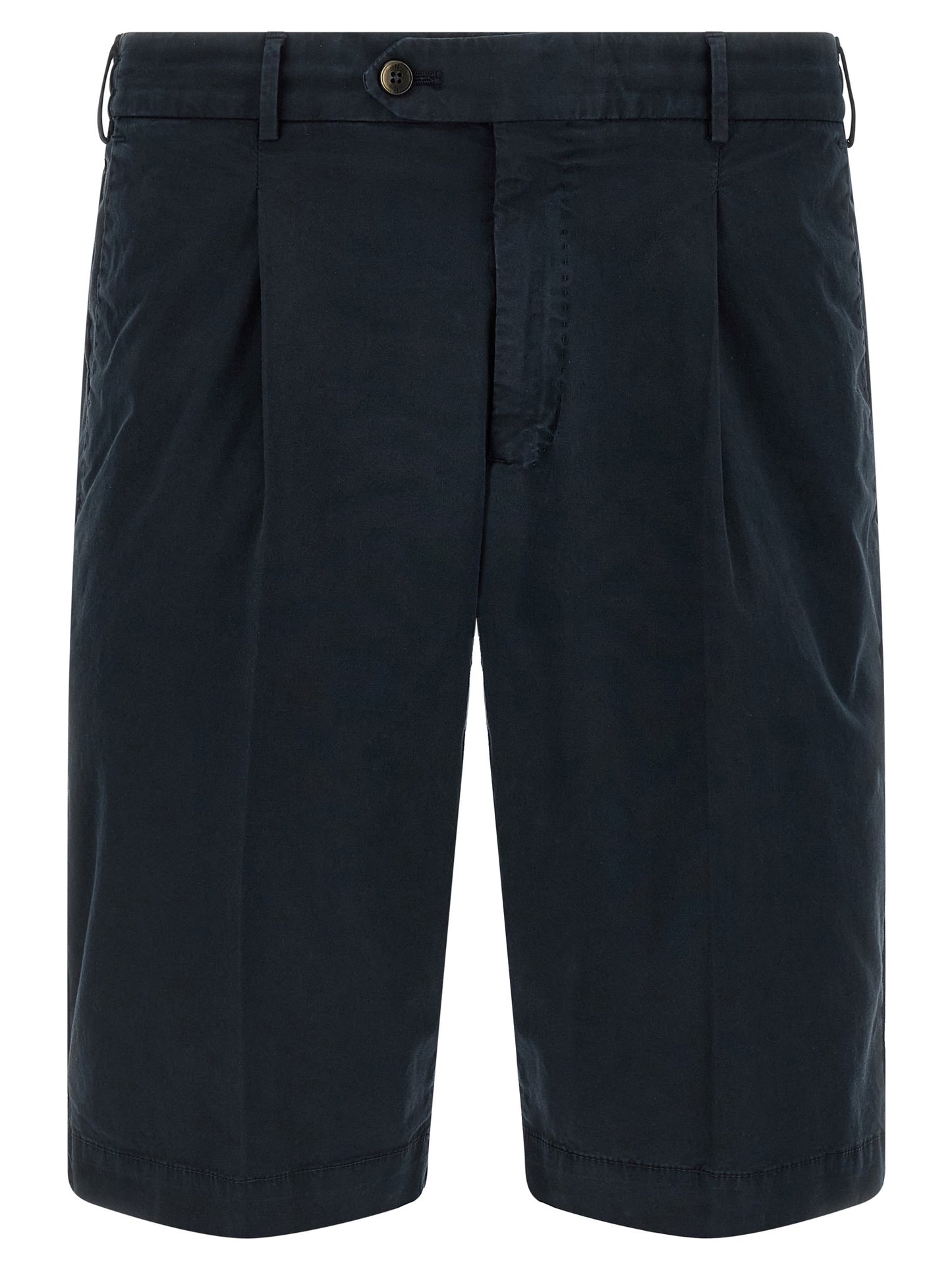 PT Torino Blue Cotton Bermuda Shorts