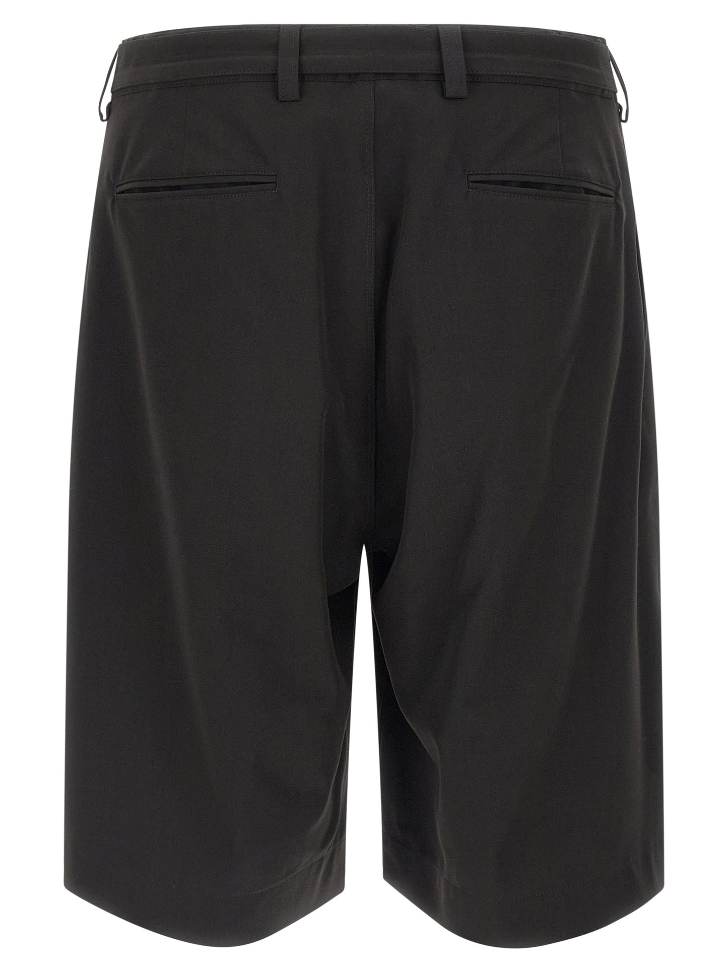 CELLAR DOOR Black Polyester Bermuda Shorts
