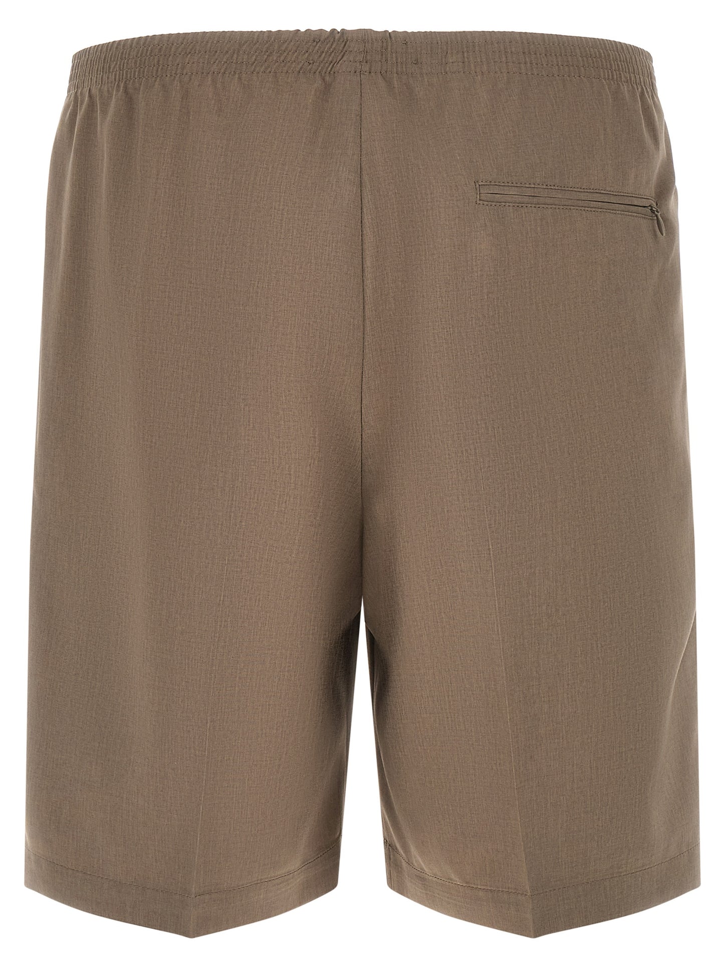 CELLAR DOOR Brown Polyester Bermuda Shorts