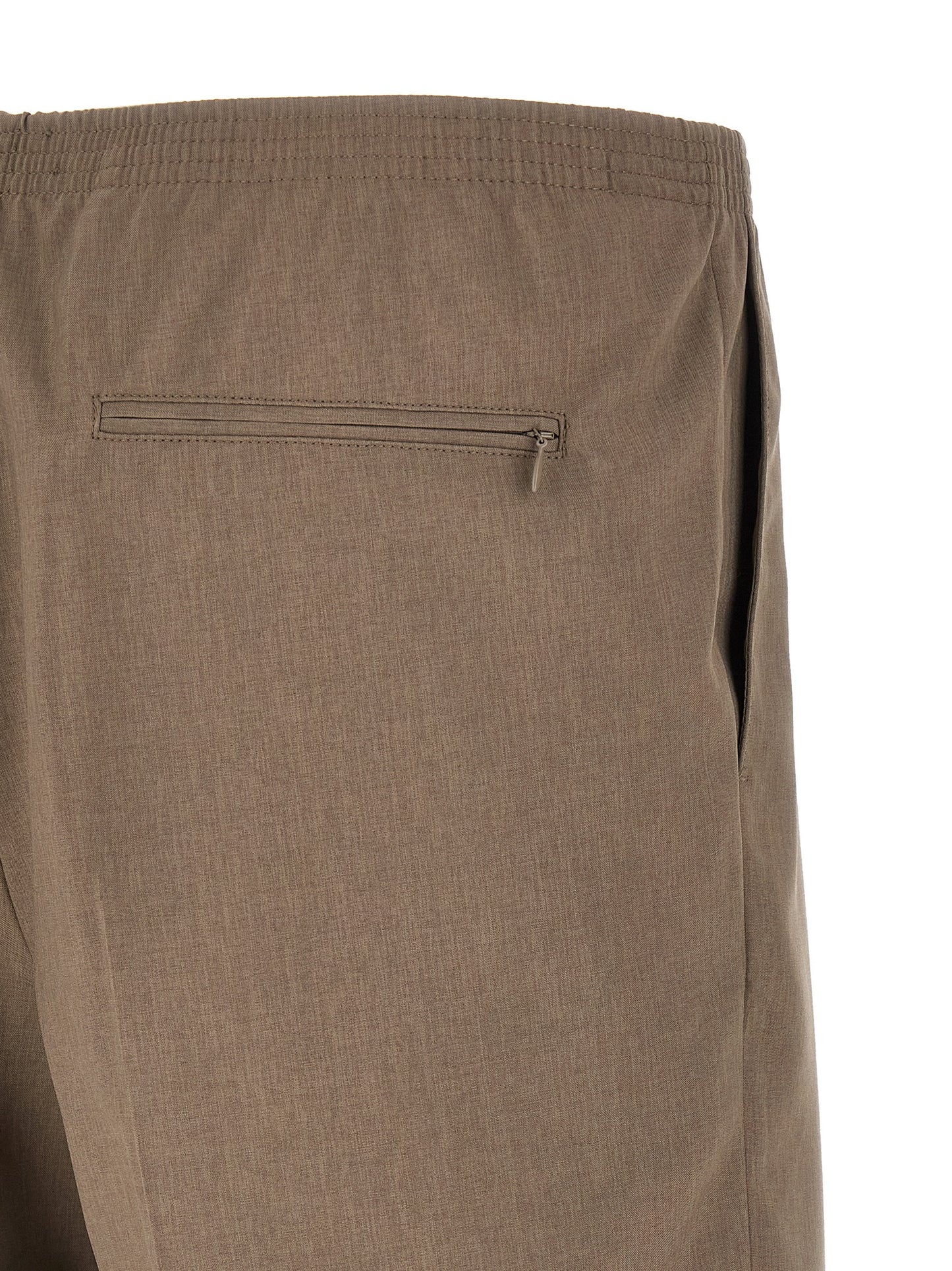 CELLAR DOOR Brown Polyester Bermuda Shorts