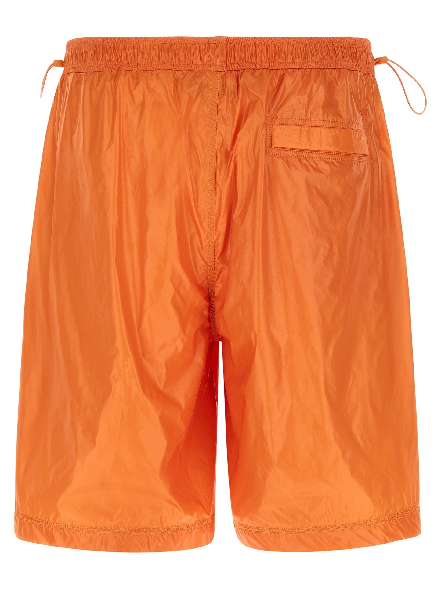 LAMINAR Orange Polyamide Bermuda Shorts