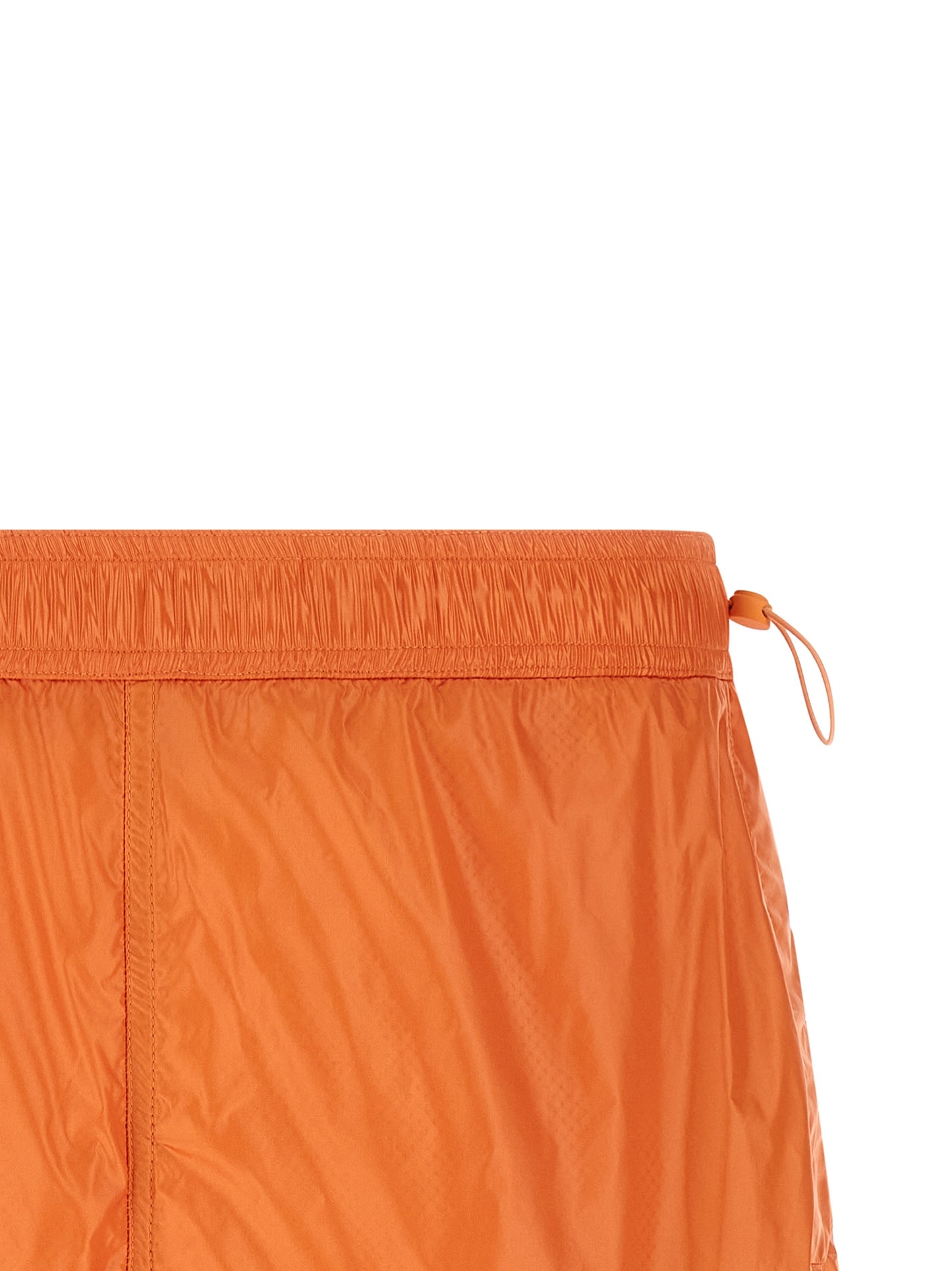 LAMINAR Orange Polyamide Bermuda Shorts