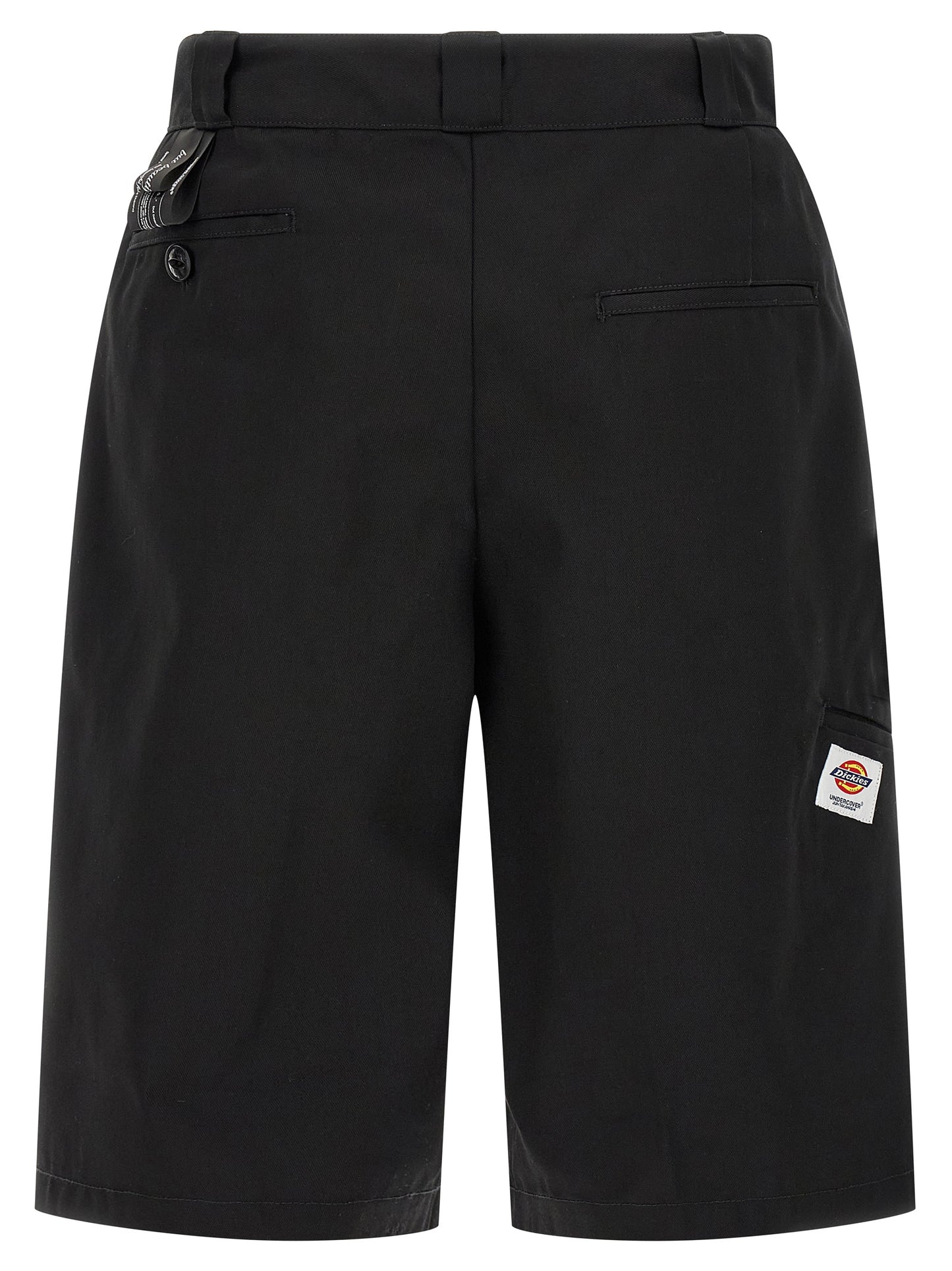 Undercover Black Polyester Bermuda Shorts