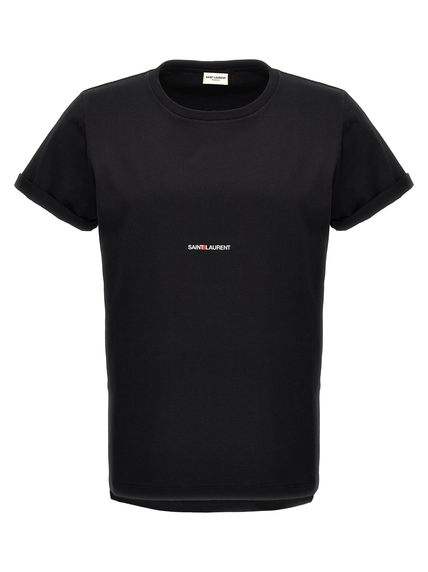 Saint Laurent Black Cotton T-Shirt