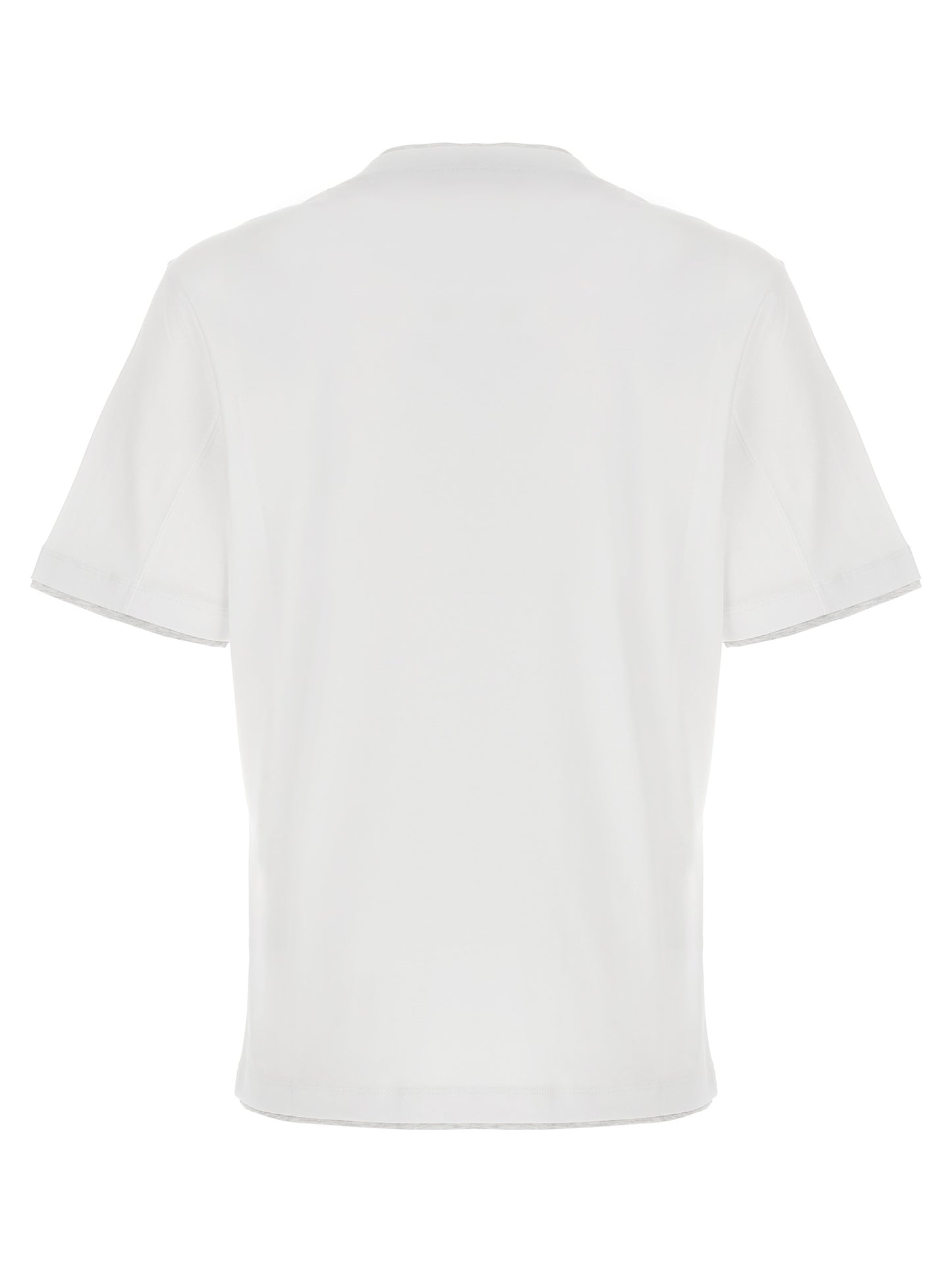Brunello Cucinelli White Cotton T-Shirt