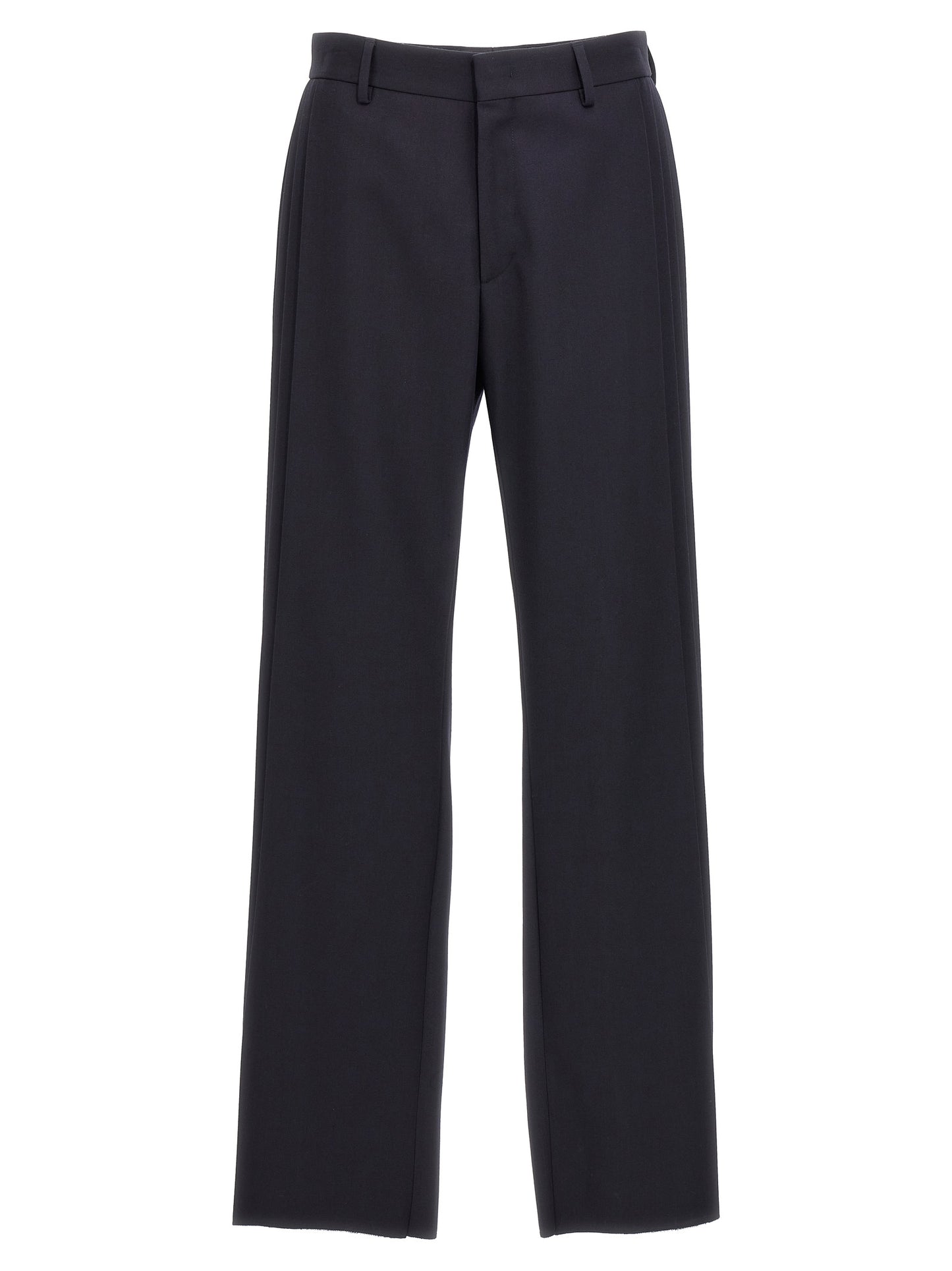 Fendi Blue Polyester Casual Pants