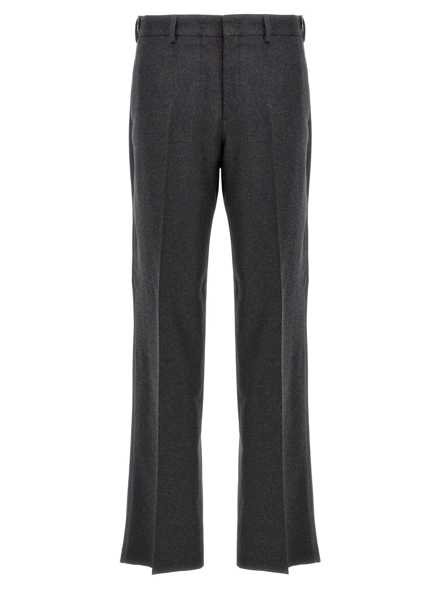 Fendi Gray Cashmere Casual Pants