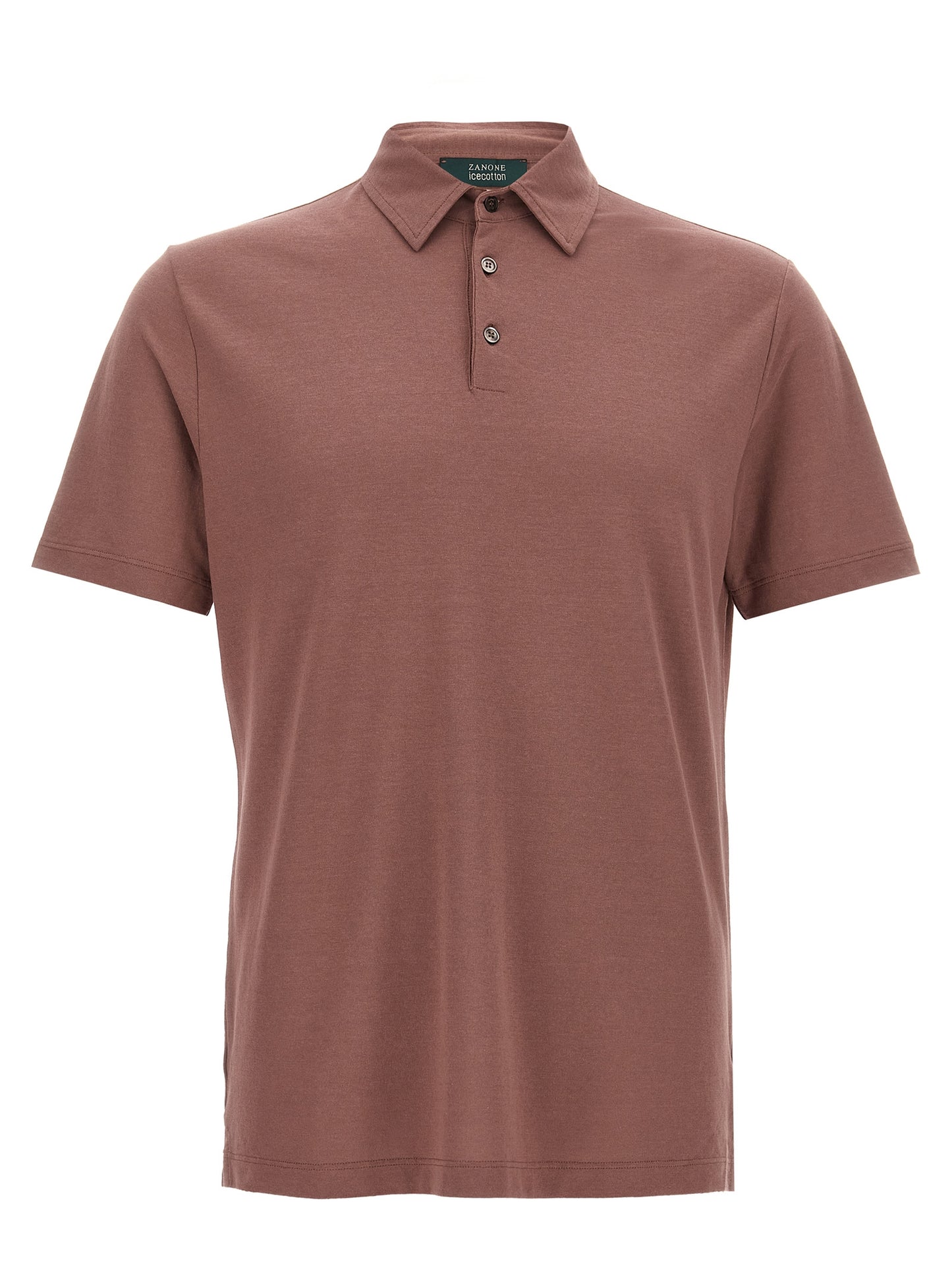 ZANONE Brown Cotton Polo Shirt