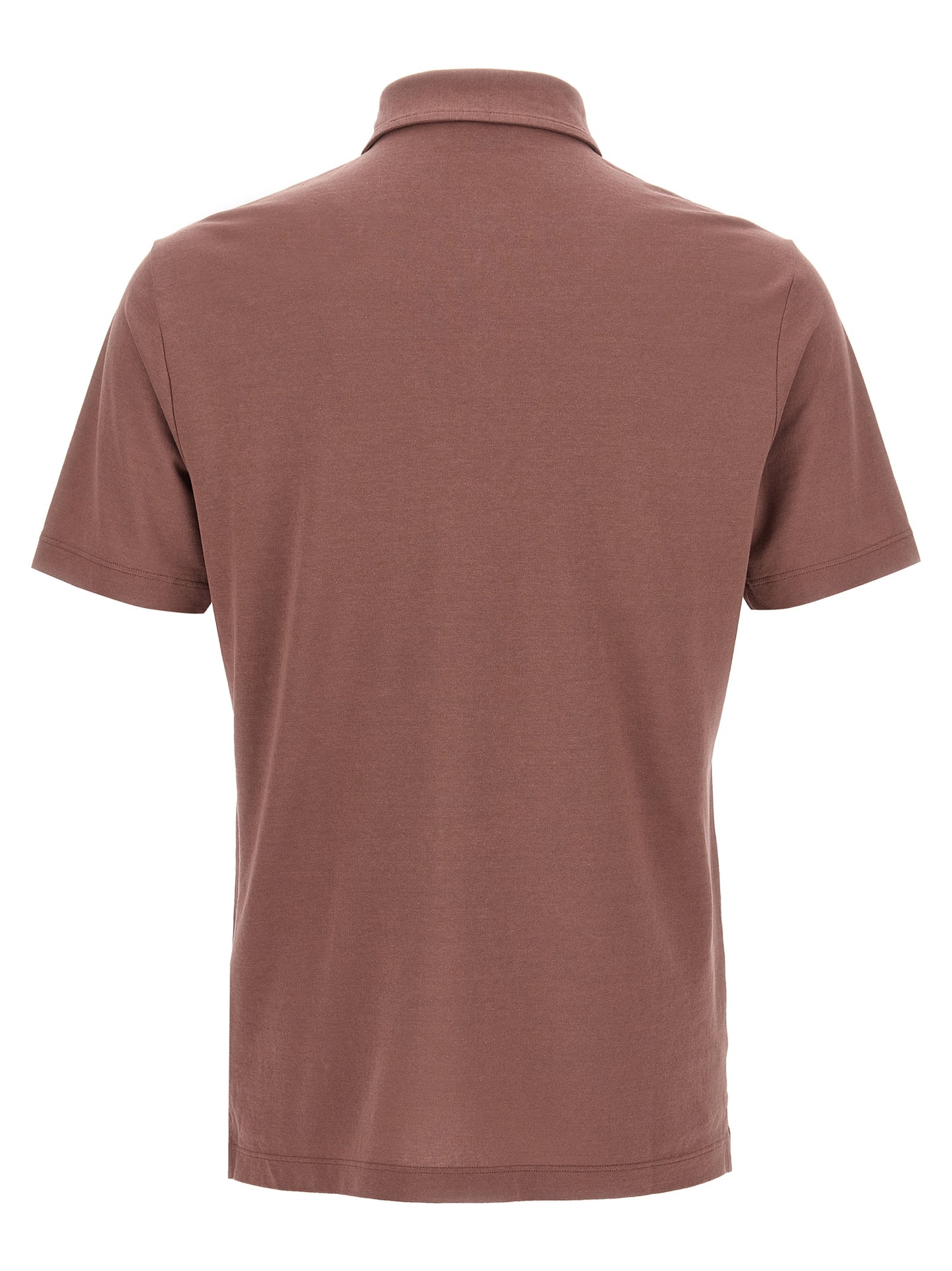 ZANONE Brown Cotton Polo Shirt