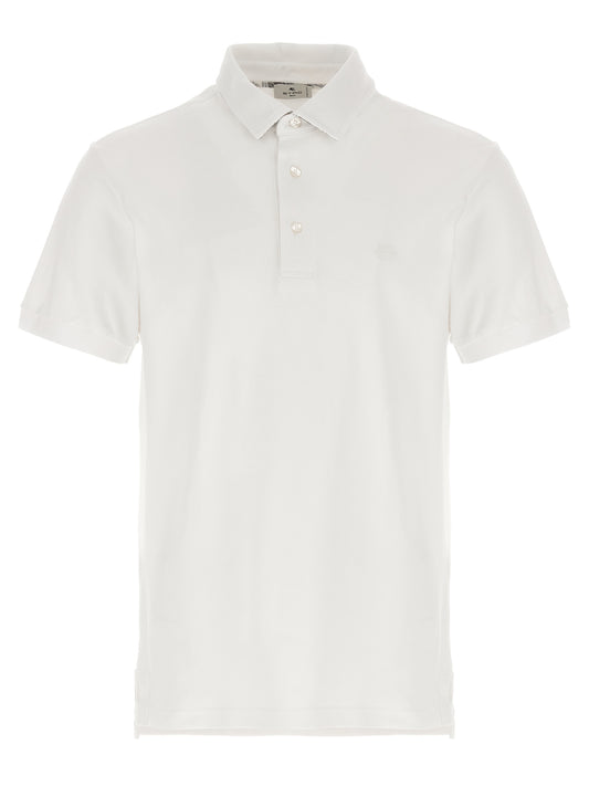 Etro White Cotton Polo Shirt