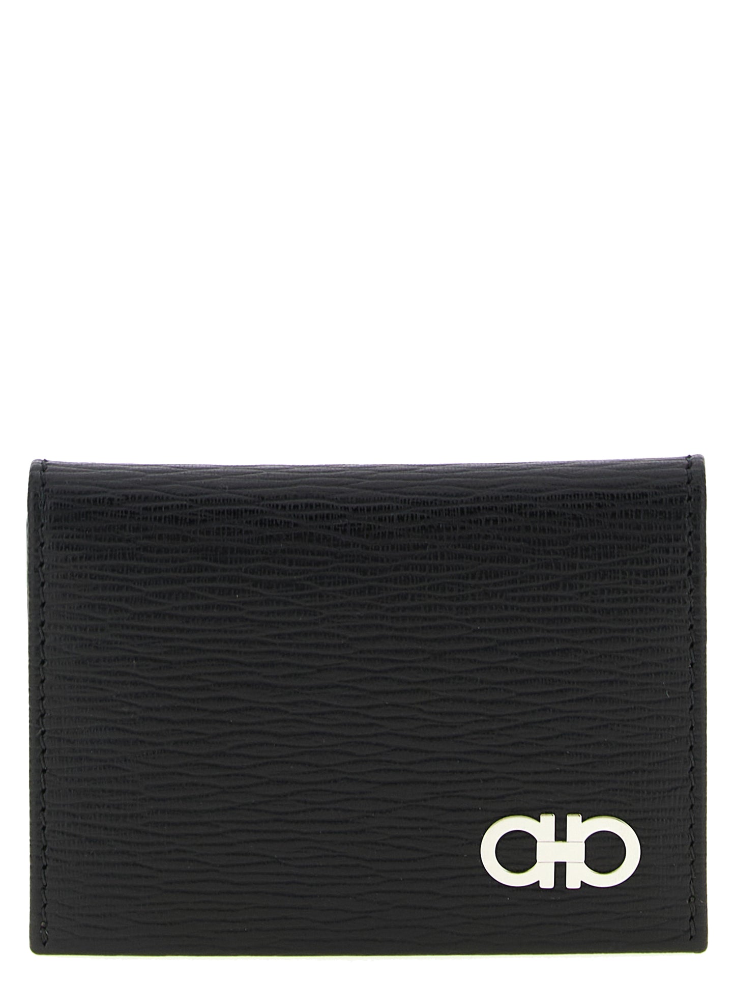 Ferragamo Black Calfskin Cardholder