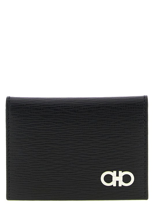Ferragamo Black Calfskin Cardholder