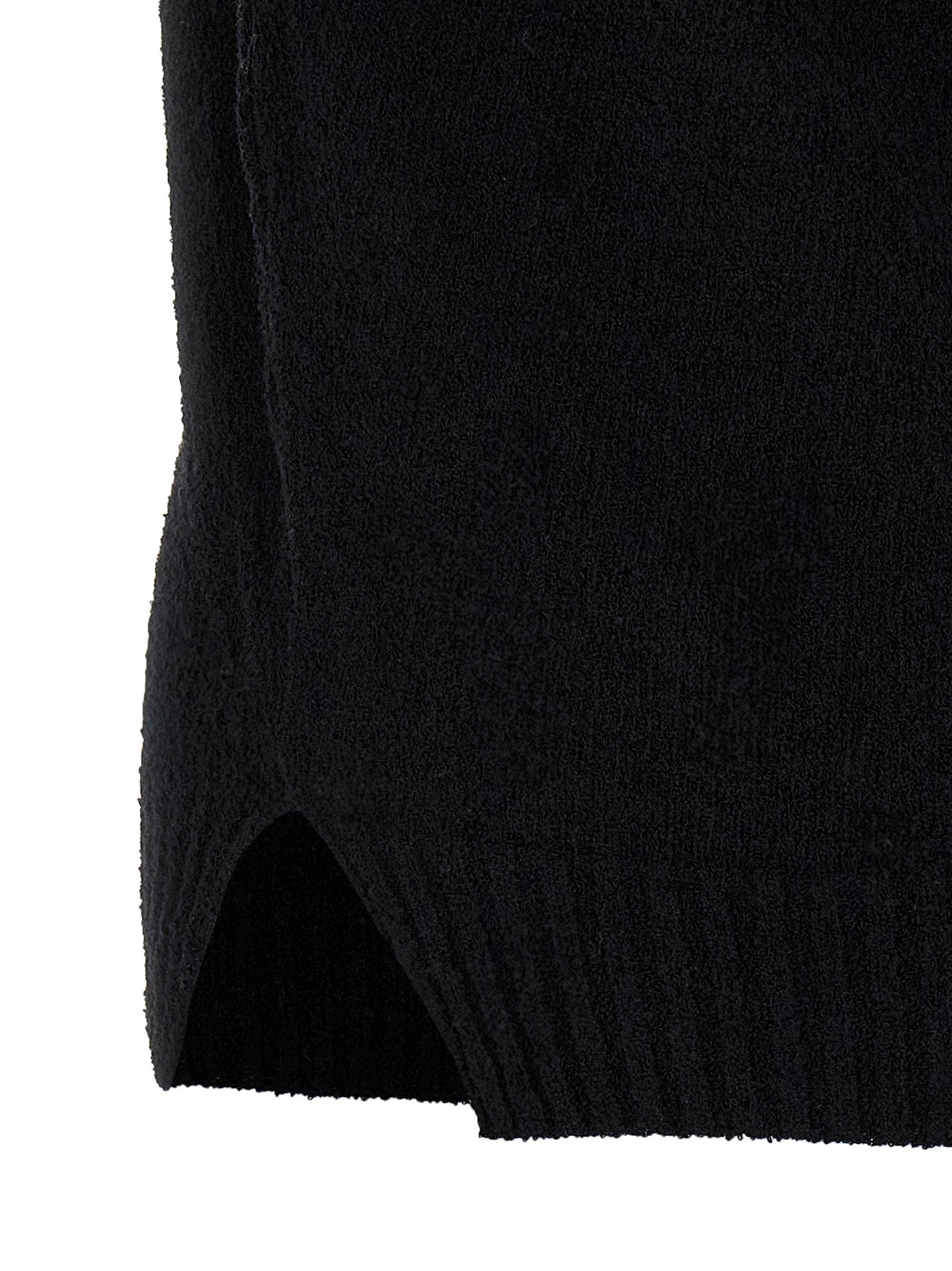 MA'RY'YA Black Cotton Polo Shirt