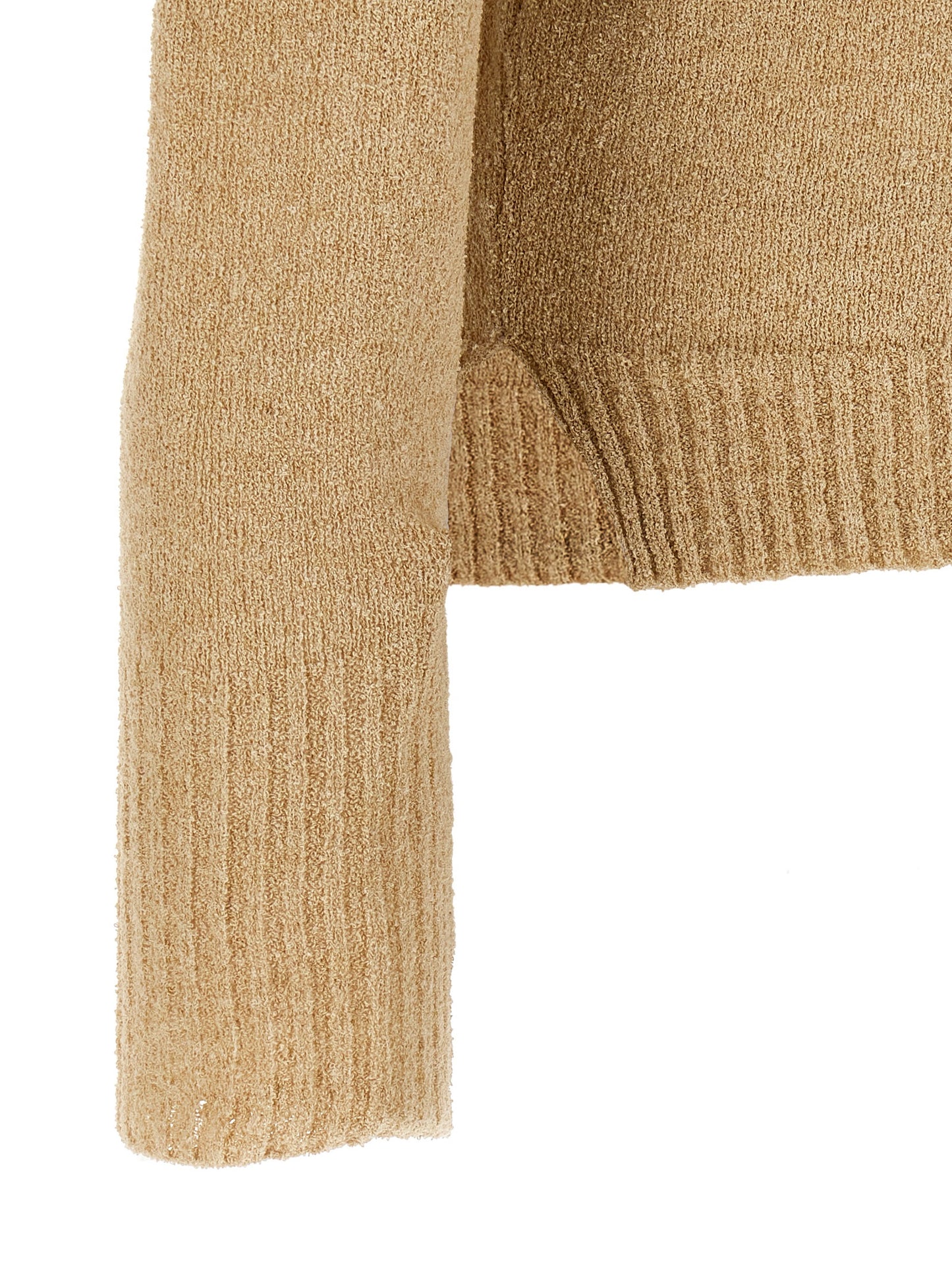 MA'RY'YA Beige Cotton Polo Shirt