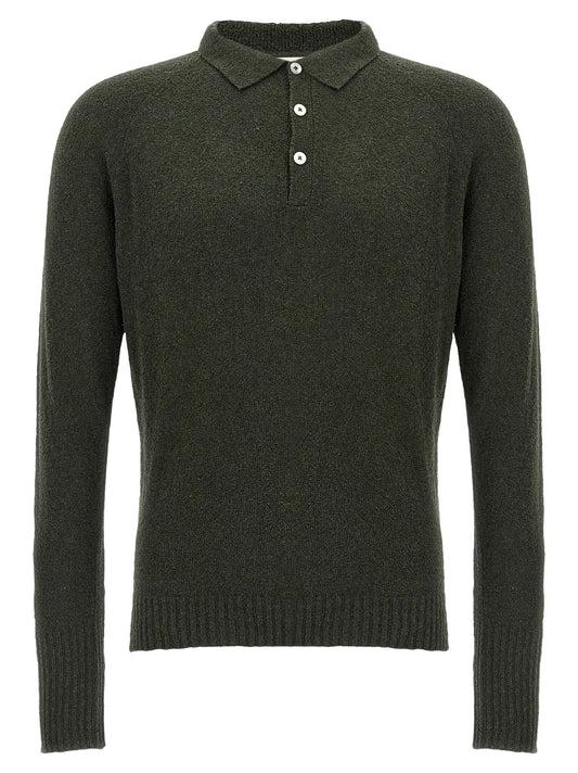 MA'RY'YA Bicolor Cotton Polo Shirt