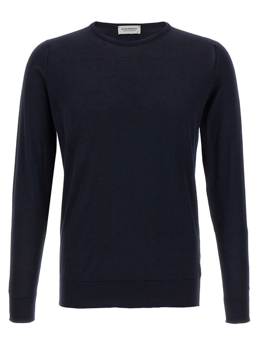 JOHN SMEDLEY Blue Cotton Cardigan