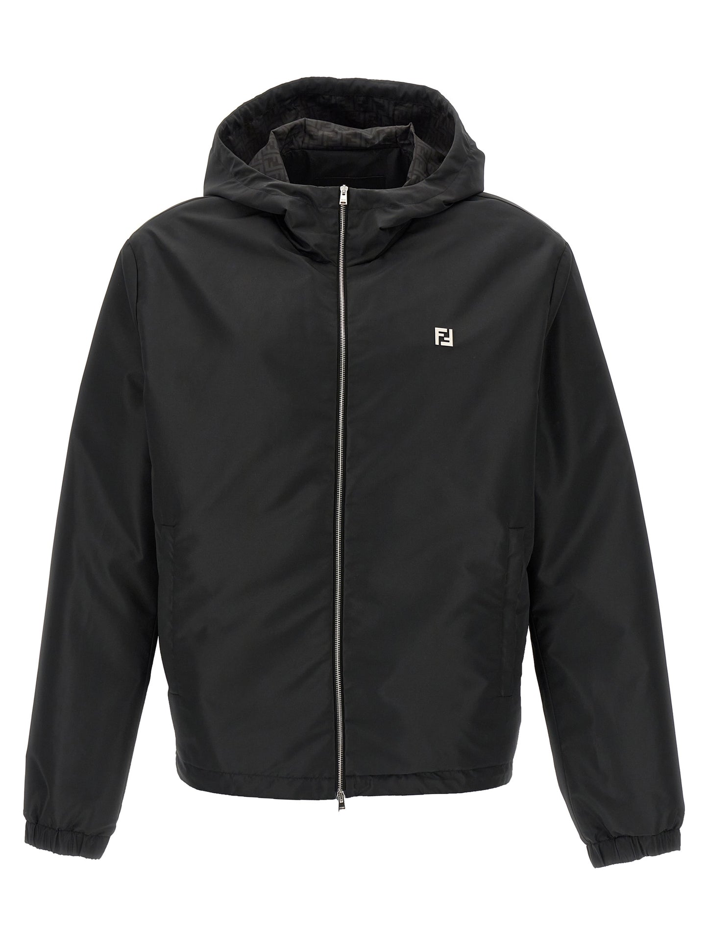 Fendi Black Polyester Shell Jacket