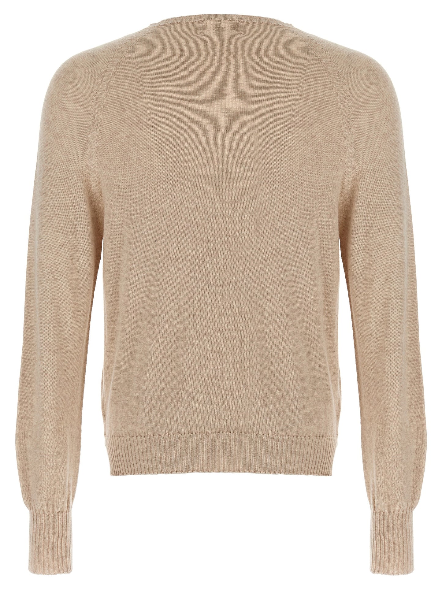 MA'RY'YA Beige Cotton Cardigan