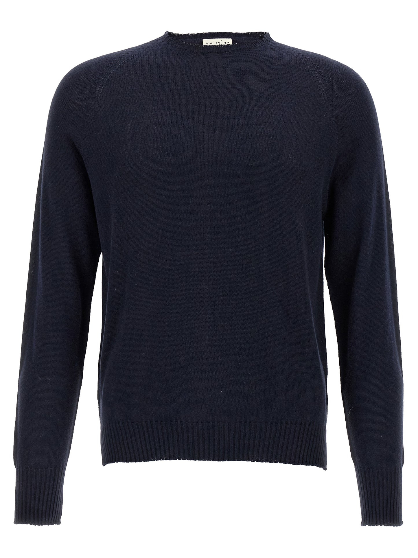 MA'RY'YA Blue Cotton Cardigan