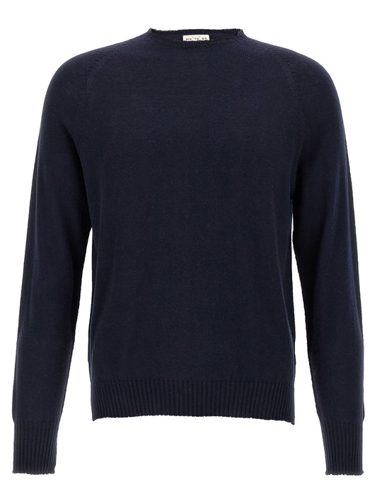 MA'RY'YA Blue Cotton Cardigan