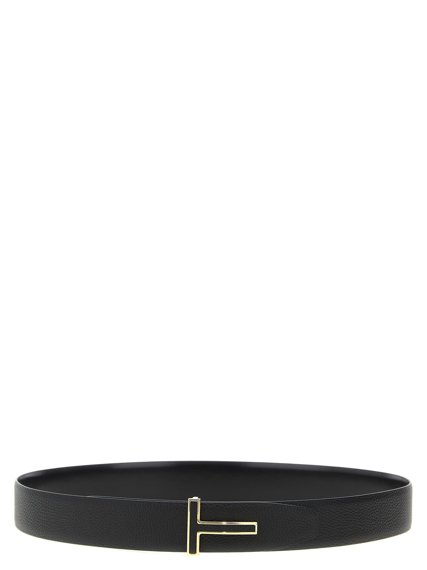Tom Ford Black Calfskin Regular Belt