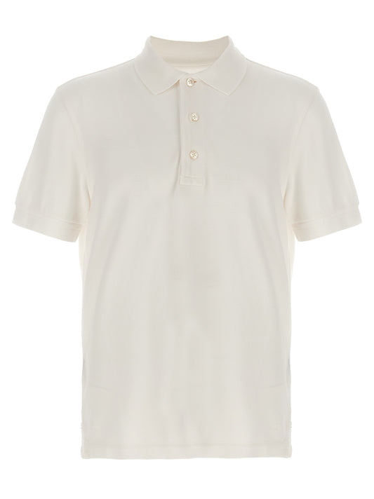 Tom Ford White Lyocell Polo Shirt