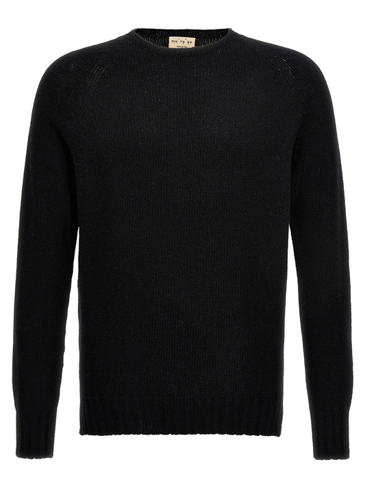 MA'RY'YA Black Virgin Wool Cardigan