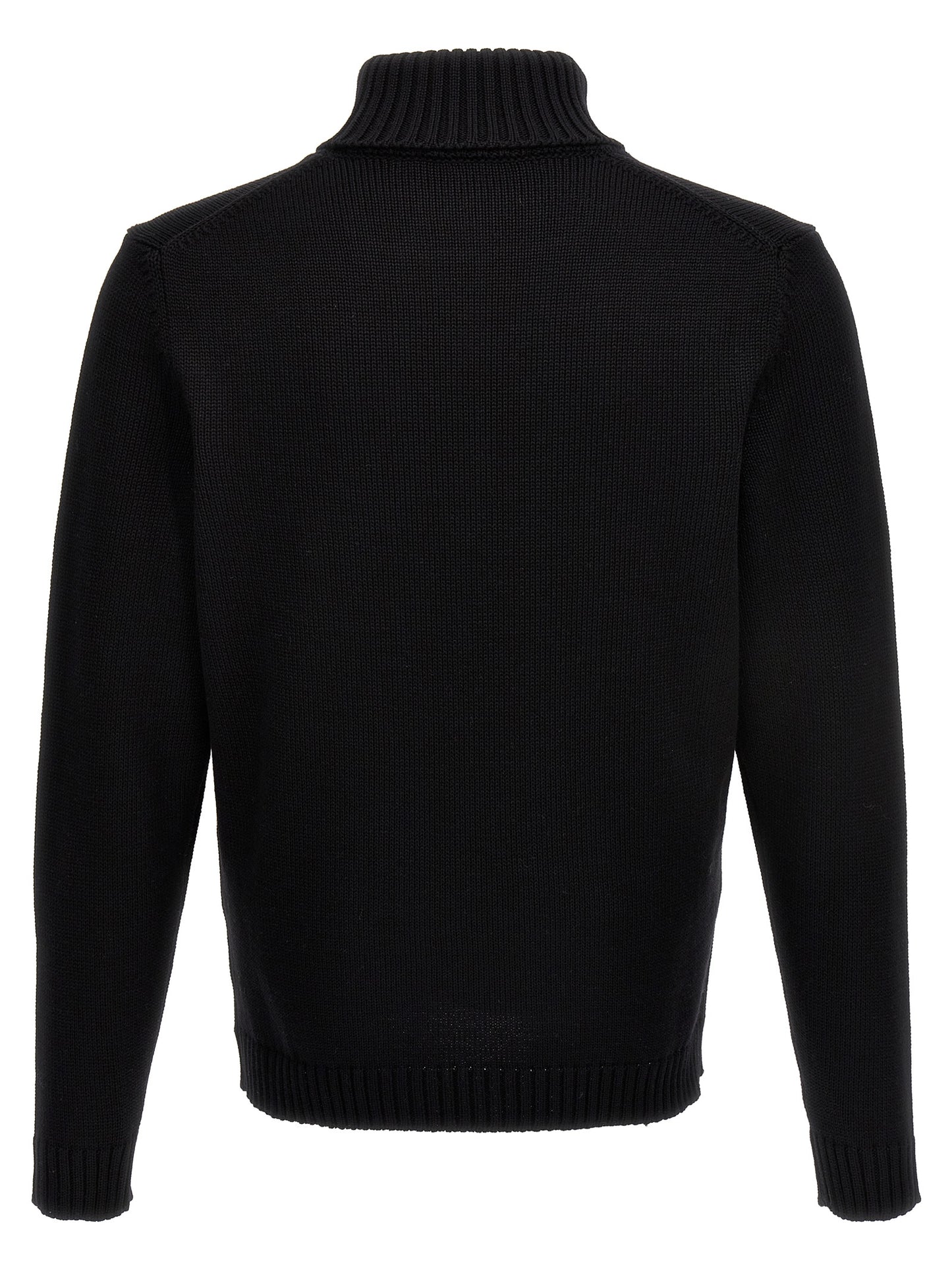 ZANONE Black Virgin Wool Cardigan