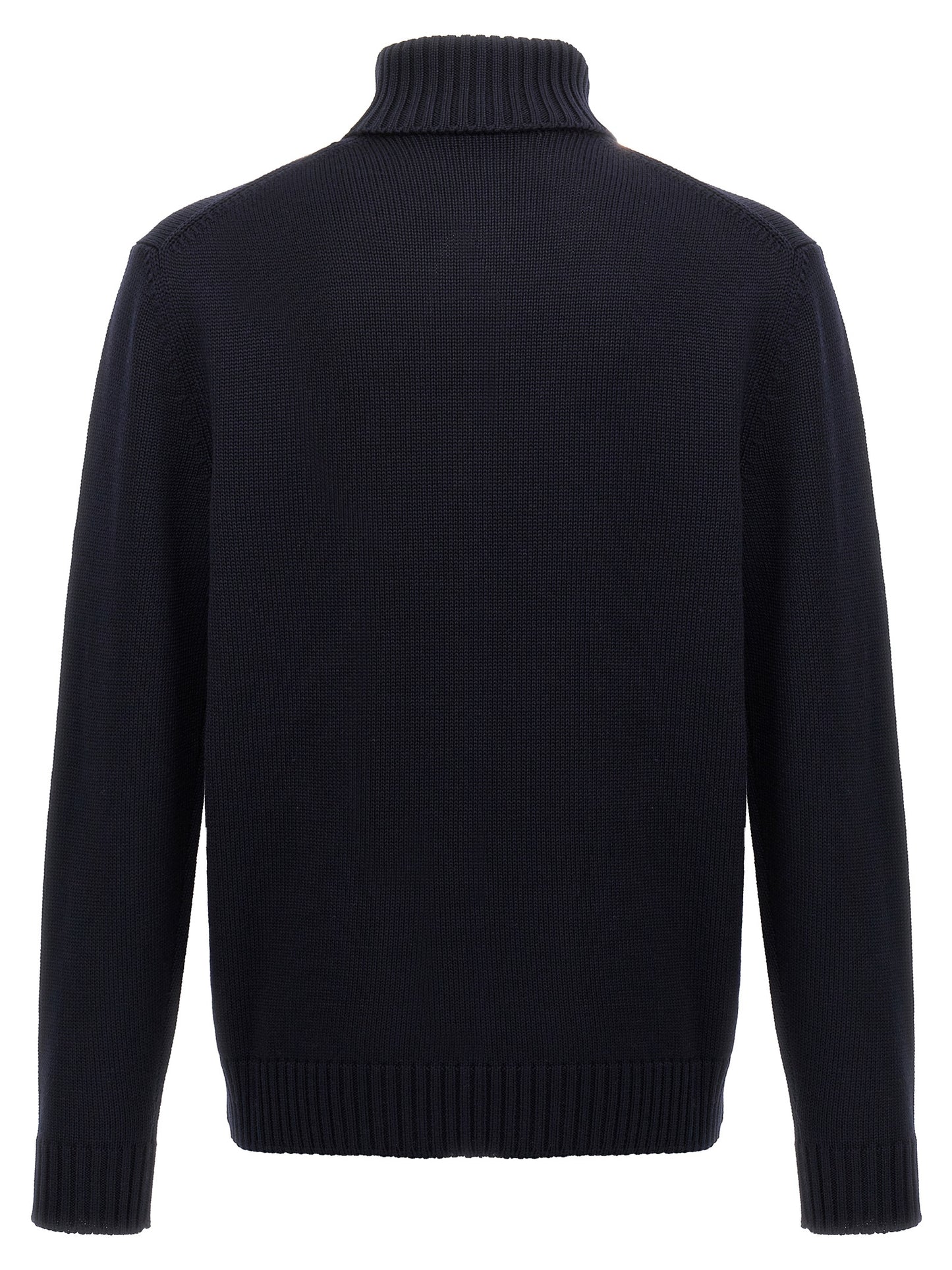 ZANONE Blue Virgin Wool Cardigan