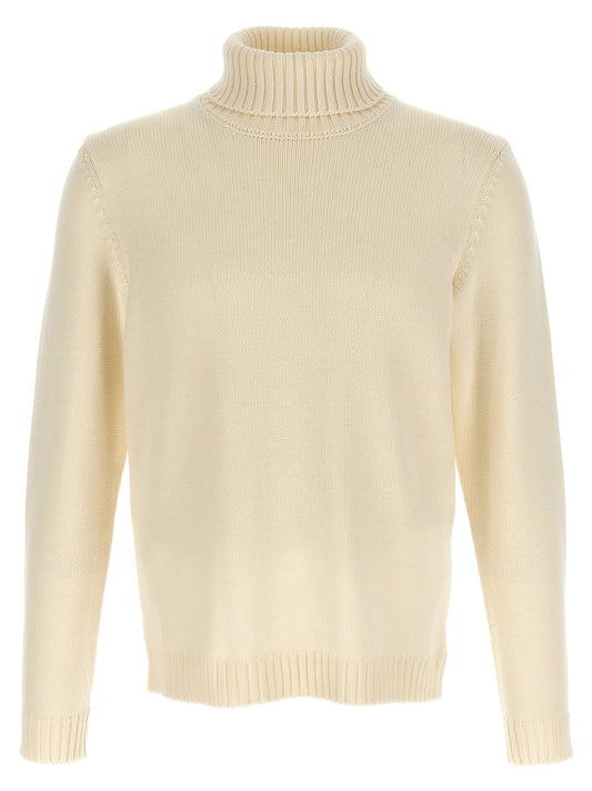 ZANONE White Virgin Wool Cardigan
