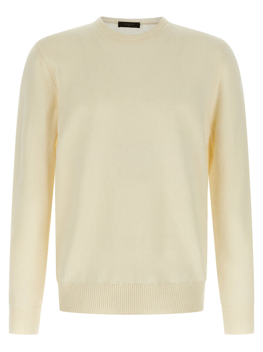 ZANONE White Virgin Wool Cardigan