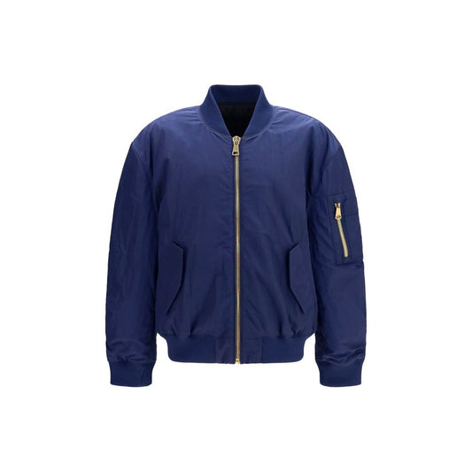 Balmain blauwe polyamide bomber