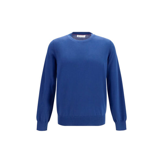 Brunello Cucinelli Blauwe Katoenen Sweatshirt
