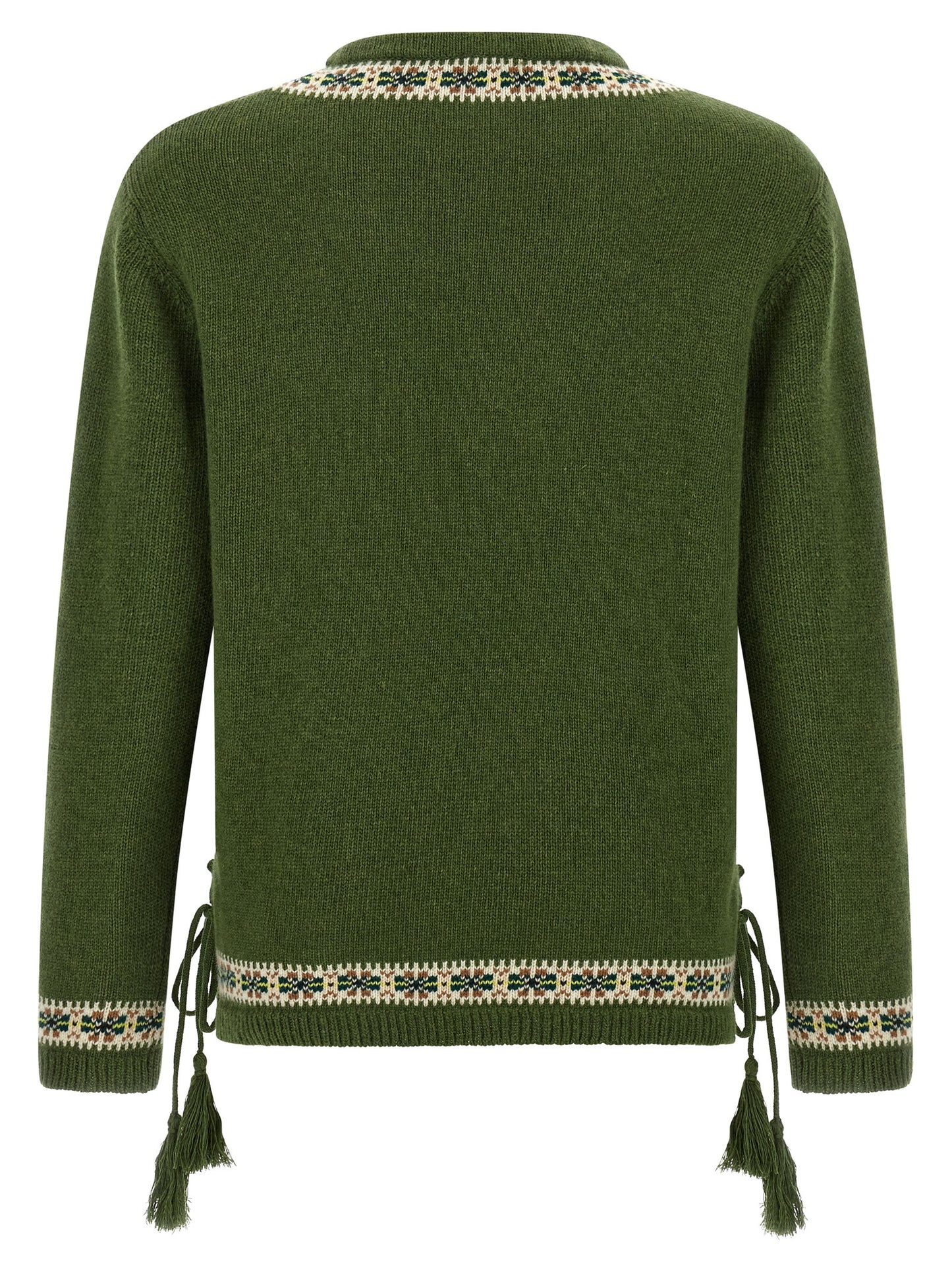 BODE Bicolor Virgin Wool Cardigan