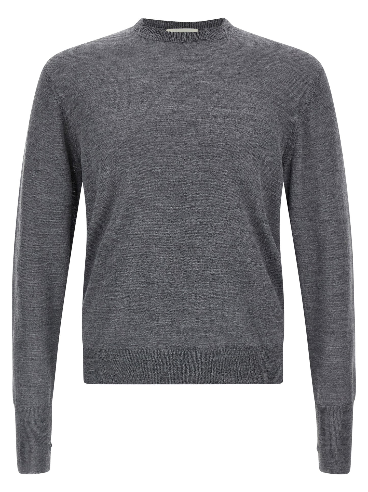 MA'RY'YA Gray Virgin Wool Cardigan