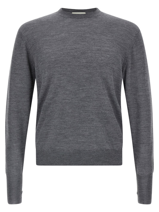 MA'RY'YA Gray Virgin Wool Cardigan