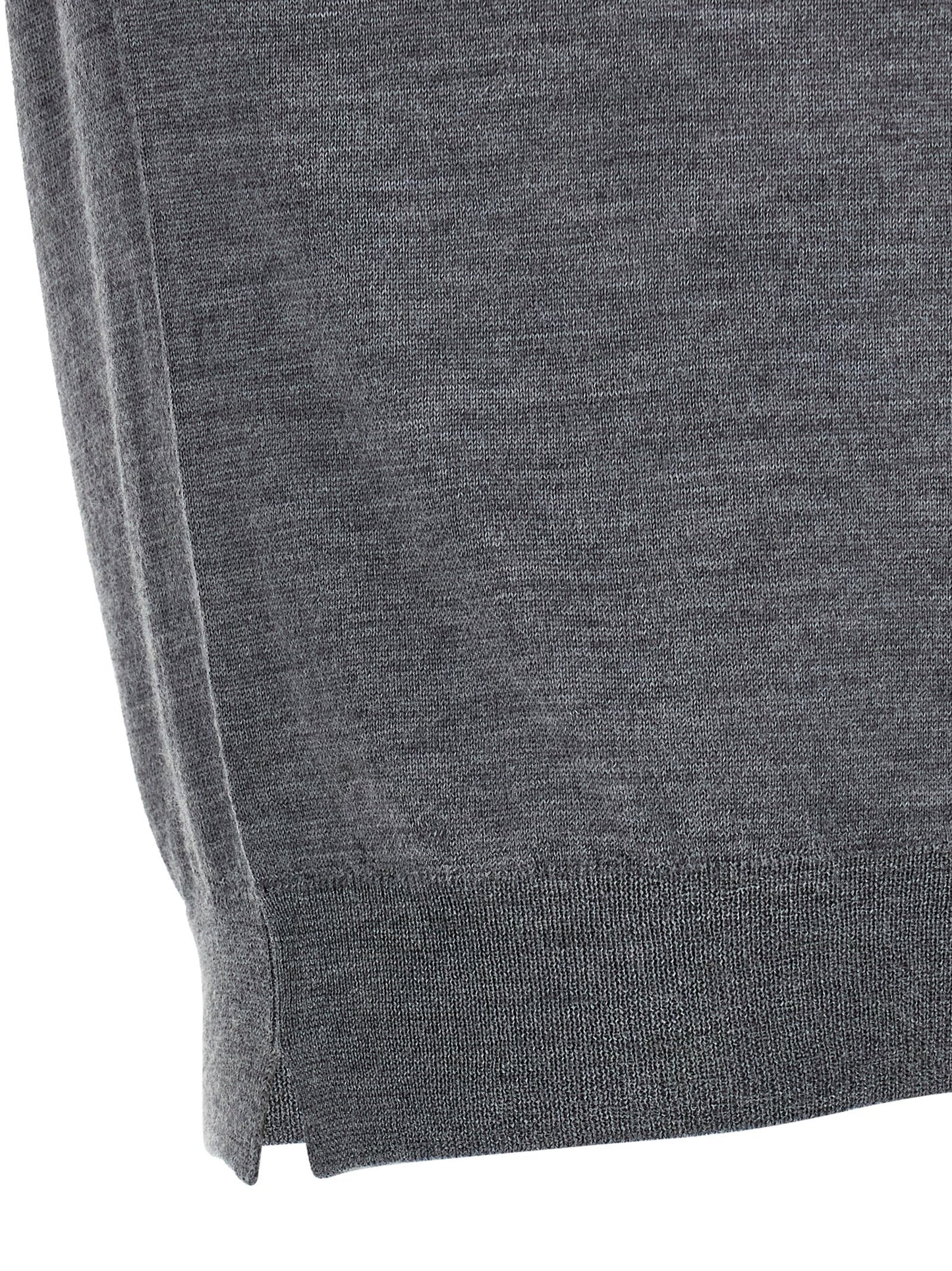 MA'RY'YA Gray Virgin Wool Cardigan