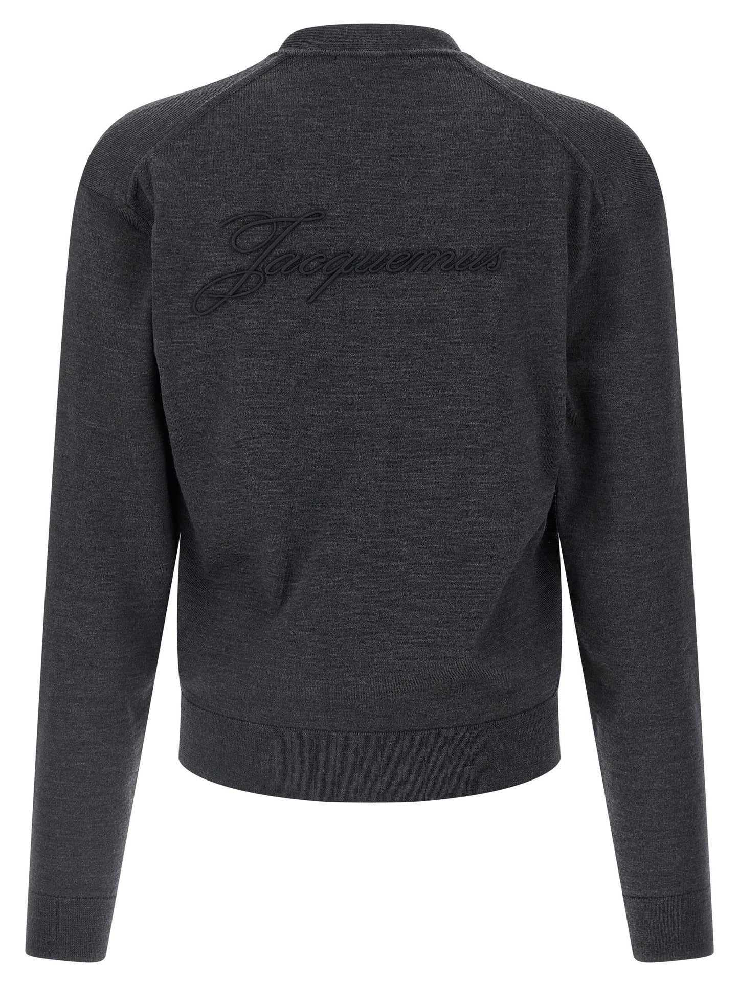 Jacquemus Gray Merino Wool Cardigan